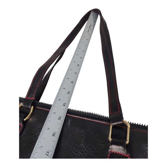 Tangaroa Venezia Terrida Brown leather Large tote bag made in Italy EUC Elegant - Picture 5 of 13